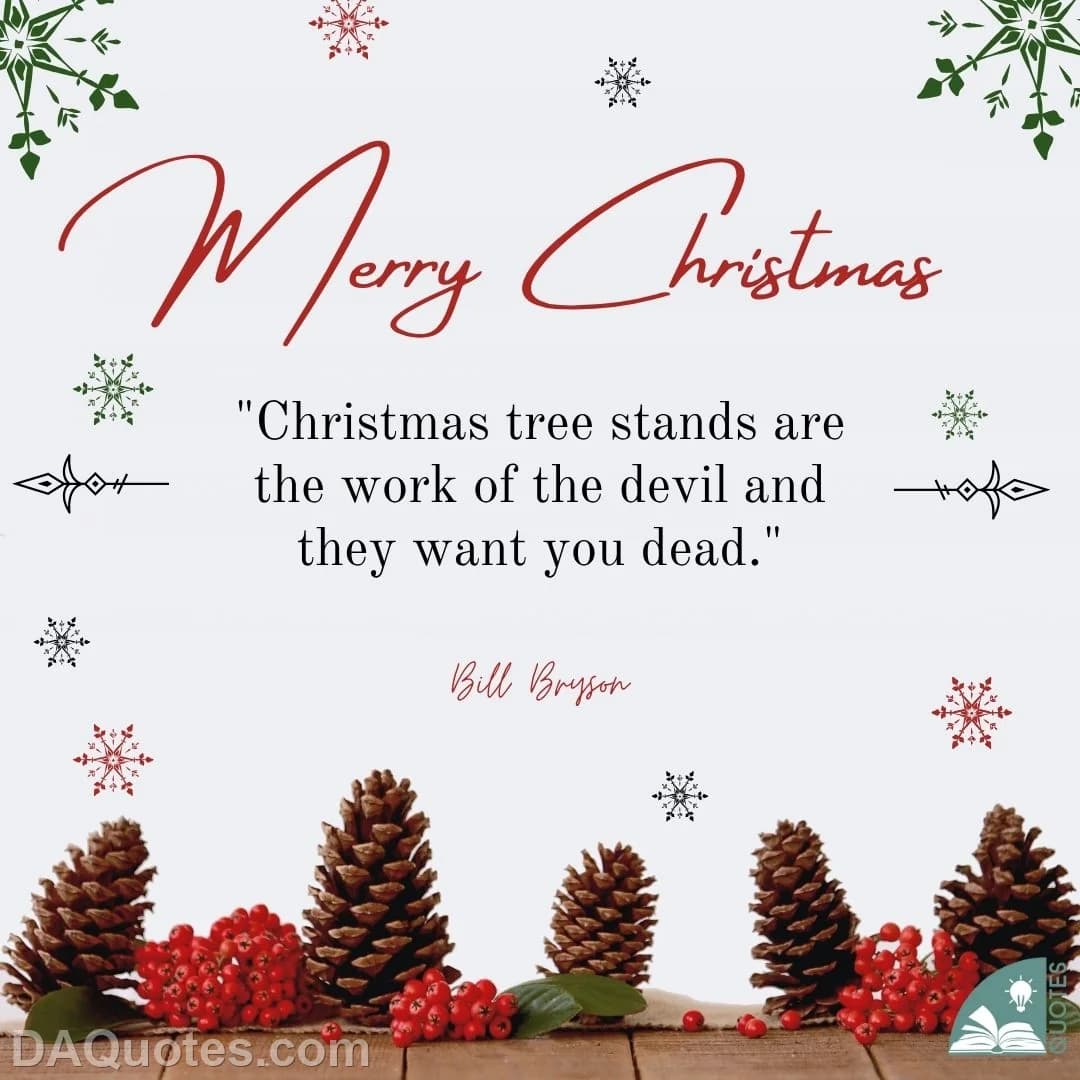 bill bryson Quotes Christmas Tree